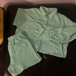 Aerie Green Lounge Set